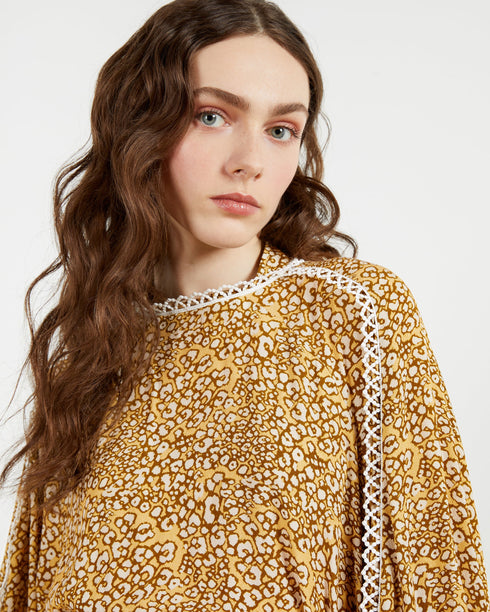 REWBIE-Dresses-Wmd-Rewbie - Long Sleeve Printed Dress- Ted Baker Romania